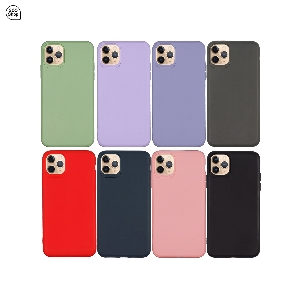 เคส สำหรับ iPhone 11 Pro Max เคสซิลิโคนนิ่ม กันกล้อง สีพาสเทล TPU หนา