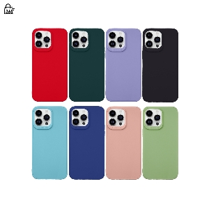 เคส สำหรับ iPhone 15 Pro Max เคสซิลิโคนนิ่ม กันกล้อง สีพาสเทล TPU หนา