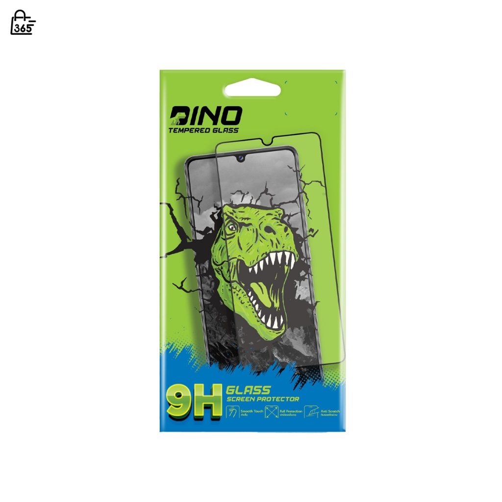 ฟิล์ม Dino เต็มจอ Samsung Galaxy A12 A02s A32 5G A02 M02 M12 A13 5G ฟิล์มกระจกกันรอย แบบใสเต็มจอ ขอบสี